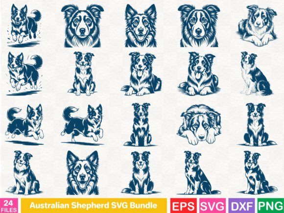 A Brand Designer's Review of Australian Shepherd Illustrations