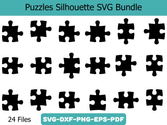 A Practical Review of Puzzles Silhouette SVG Graphics