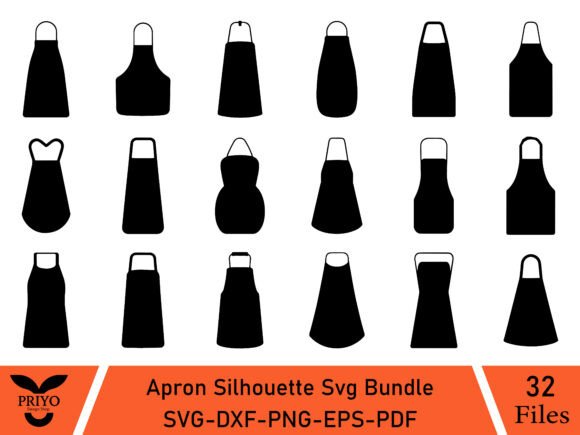 Apron Silhouette Svg Bundle: A Versatile Graphics Set