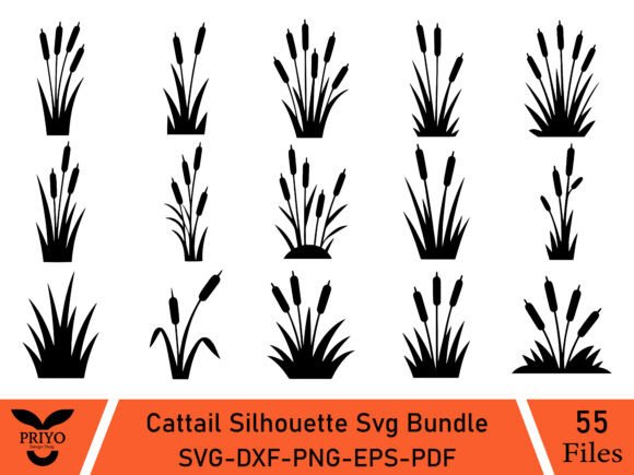 Cattail Silhouette Svg Bundle: A Versatile Graphics Tool