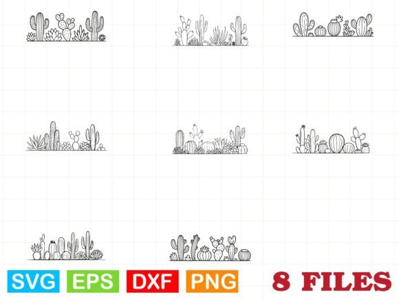 Charming Cactus SVG Files for Versatile Embroidery