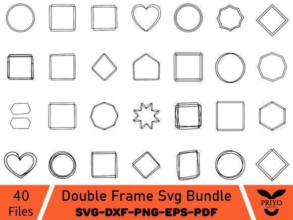 Double Frame Svg Bundle: A Versatile Graphics and Illustrations Asset