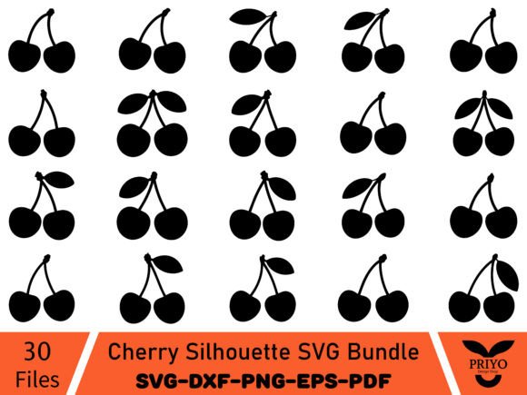 Evaluating the Cherry Silhouette SVG Bundle for Digital Selling