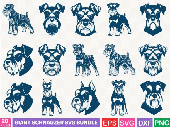 Giant Schnauzer Graphics: A Brand Designer’s Review of This Illustration Bundle