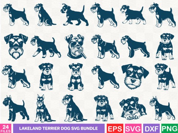 Lakeland Terrier Dog SVG Bundle: A Versatile Graphic