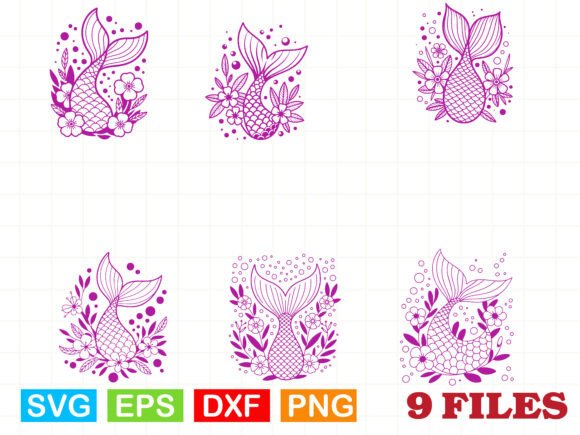 Mermaid Tail with Flower SVG: A Graphic Designer's Review