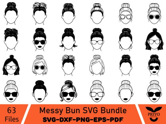 Messy Bun SVG Bundle: A Designer's Hands-On Review