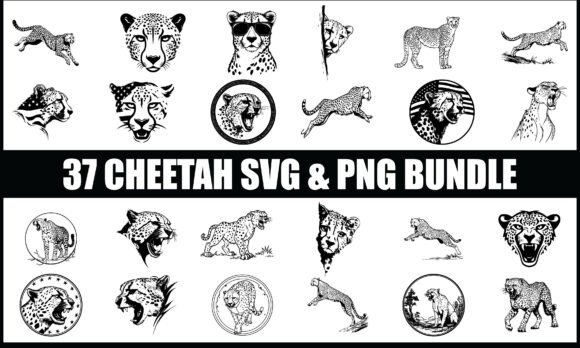 Review: Cheetah SVG PNG Bundle for Graphics and Illustrations