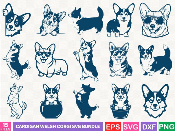 Reviewing Cardigan Welsh Corgi Graphics for Craft Projects